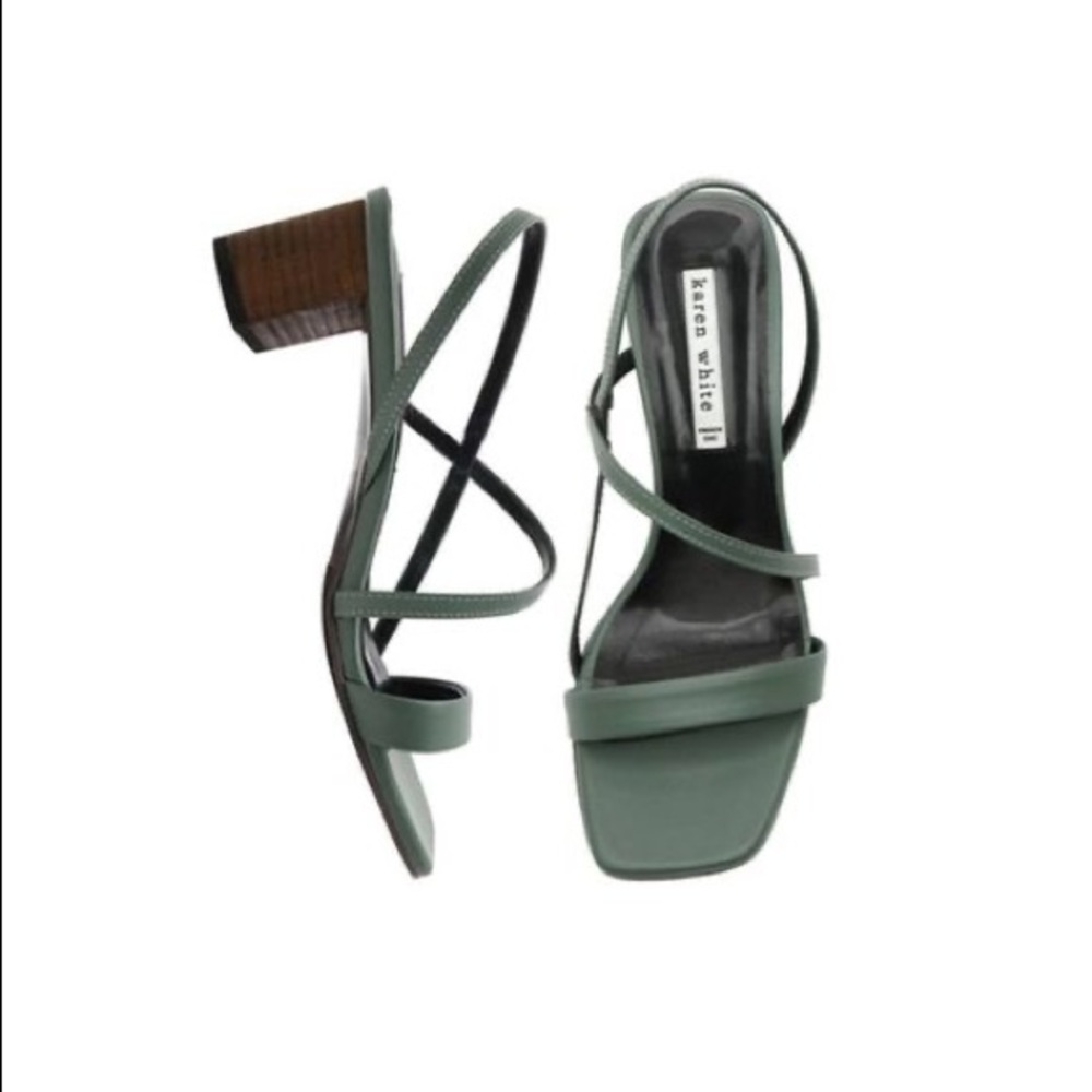 Karen White Women Sandals Green